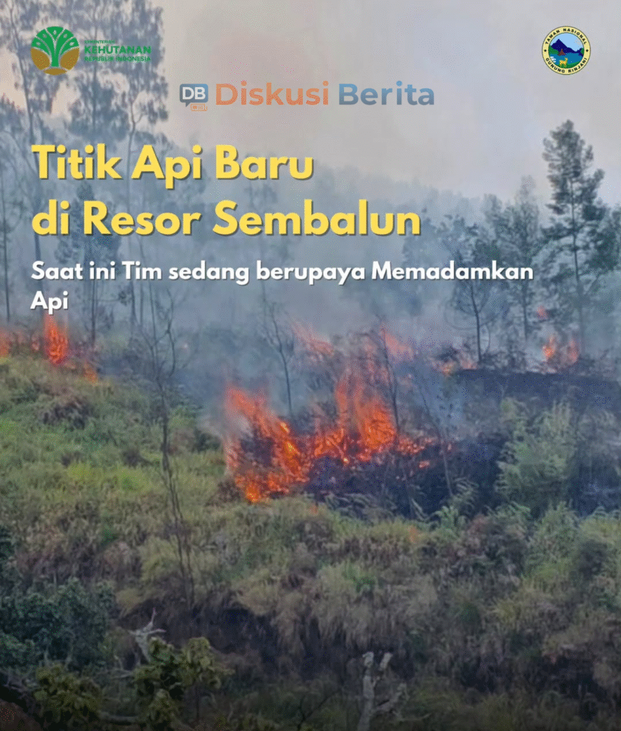 2025 Rinjani Kembali Terbakar Tim Masih Berjuang